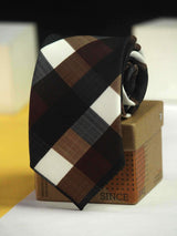 Brown Micro Fiber Necktie - TOSSIDO