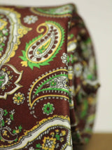 Brown Paisley Printed Necktie - TOSSIDO