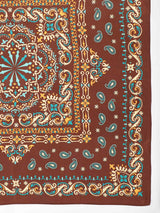 Brown Paisley Scarf & Scarf Bag Set - TOSSIDO
