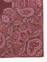 Brown Paisley Scarf & Scarf Bag Set - TOSSIDO