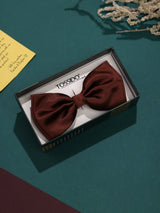 Brown Satin Poly Bow Tie - TOSSIDO