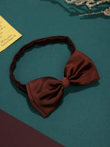 Brown Satin Poly Bow Tie - TOSSIDO