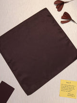 Brown Solid Pocket Square - TOSSIDO