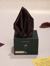 Brown Solid Pocket Square - TOSSIDO