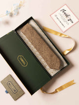 Brown Solid Wool Necktie - TOSSIDO