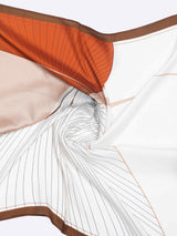 Brown & White Stripe Neckerchief - TOSSIDO