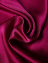 Burgundy Solid Silk Pocket Square - TOSSIDO