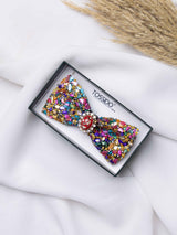 Carnival Gemstone Bowtie Brooch - TOSSIDO