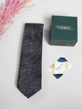 Charcoal Abstract Dot Necktie
