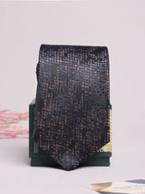 Charcoal Abstract Dot Necktie - TOSSIDO