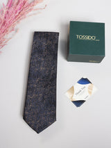Charcoal Abstract Dot Necktie - TOSSIDO