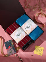 Charming His Muffler & Her Stole Gift Box - TOSSIDO