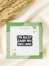 Charming Typography Enamel Pin - TOSSIDO