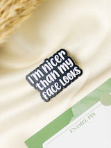 Charming Typography Enamel Pin - TOSSIDO