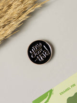 Cheer Up Typography Enamel Pin