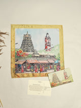 Chennai Temples & Towers Variant Printed Pocket Square