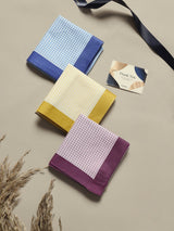 Classic Micro Gingham Check Cotton Handkerchief Set - TOSSIDO
