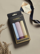 Classic Micro Gingham Check Cotton Handkerchief Set - TOSSIDO