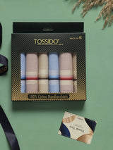 Classic Multitone Cotton Handkerchief Set - TOSSIDO