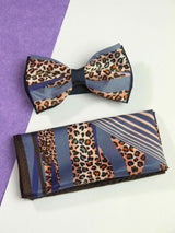 Classic Wild Bowtie & Pocket Square Set - TOSSIDO