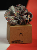 Coral Paisley Pocket Square - TOSSIDO