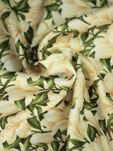 Cream Floral Pocket Square - TOSSIDO