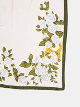 Cream Floral Printed Stole - TOSSIDO
