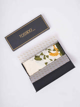 Cream Floral Printed Stole - TOSSIDO