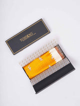 Cream & Yellow Horse Printed Stole - TOSSIDO