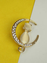 Crescent Moon Brooch - TOSSIDO