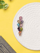 Crystal Skull Cluster Brooch