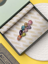 Crystal Skull Cluster Brooch