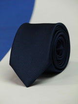 Dark Blue Skinny Necktie - TOSSIDO