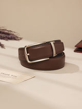 Dark Brown Leather Belt