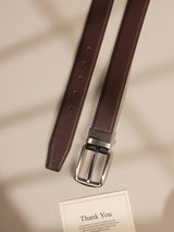 Dark Brown Leather Belt