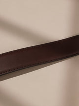 Dark Brown Leather Belt