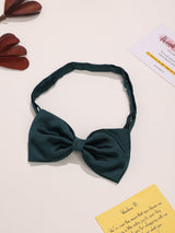 Dark Green Satin Poly Bow Tie - TOSSIDO