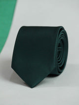 Dark Green Skinny Necktie - TOSSIDO