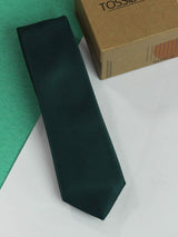 Dark Green Skinny Necktie - TOSSIDO