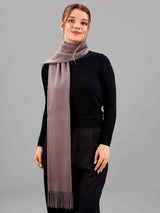 Dark Grey Solid Woolen Muffler - TOSSIDO