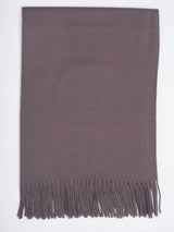 Dark Grey Solid Woolen Muffler - TOSSIDO