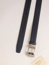 Dark Navy Blue No-Hole Men's Belt
