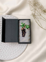 Dark Purple Grapes Brooch - TOSSIDO