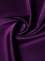 Dark Purple Solid Silk Pocket Square - TOSSIDO