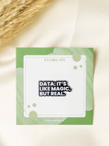 Data Typography Enamel Pin
