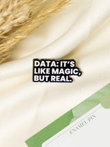 Data Typography Enamel Pin