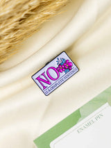 Denial Typography Enamel Pin - TOSSIDO