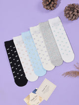 Ditsy Floral Frill Cuff Socks – Pack of 6