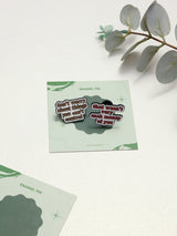 Don't Worry & Cash Money Quote Enamel Pin Set of 2