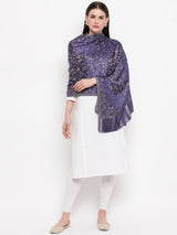 Dusky Iris Modal Silk Stole - TOSSIDO